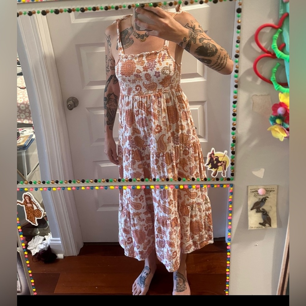 Seafolly girls 12 love paisley 3 tiered maxi OR women’s xs/s - Picture 15 of 15